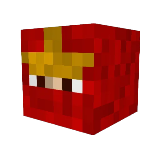 hutsmux Minecraft avatar head, 3D render