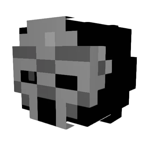 hutsokee Minecraft avatar head, 3D render