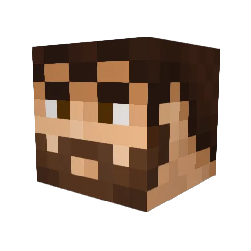 huttie11 Minecraft avatar head, 3D render