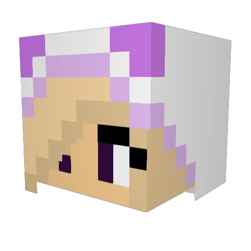 hutton777 Minecraft avatar head, 3D render
