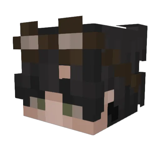 huu_ss Minecraft avatar head, 3D render