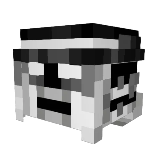 huubis Minecraft avatar head, 3D render
