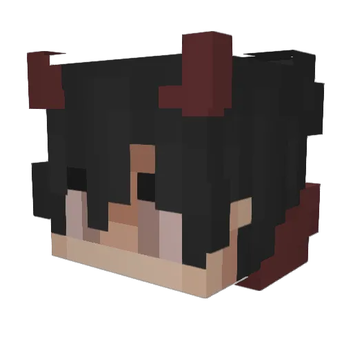 huuhaa Minecraft avatar head, 3D render