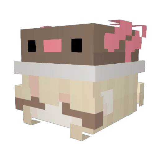 huuhuuuu Minecraft avatar head, 3D render