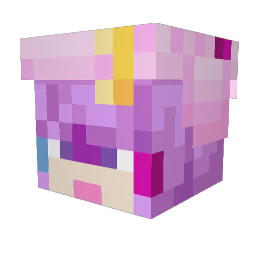huurui Minecraft avatar head, 3D render