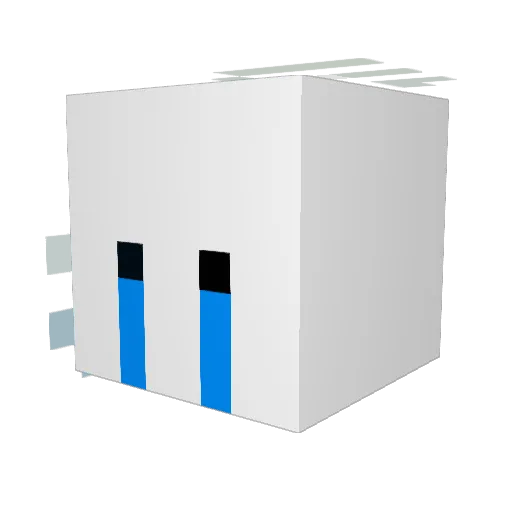 huusui32 Minecraft avatar head, 3D render