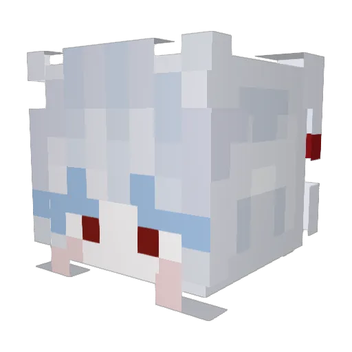 huxin Minecraft avatar head, 3D render