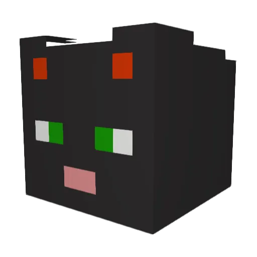 huxleyhe Minecraft avatar head, 3D render