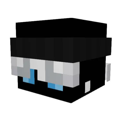 huz__ Minecraft avatar head, 3D render