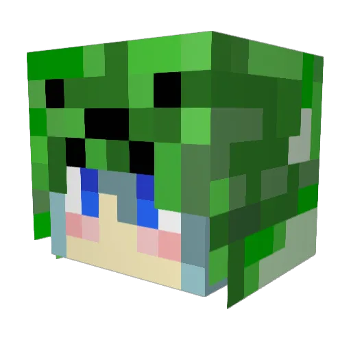 huzc0606 Minecraft avatar head, 3D render