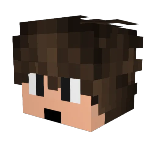 huzunex37 Minecraft avatar head, 3D render