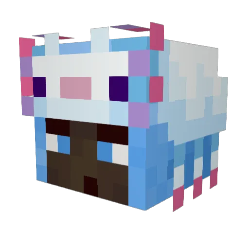 huzzclientdev Minecraft avatar head, 3D render