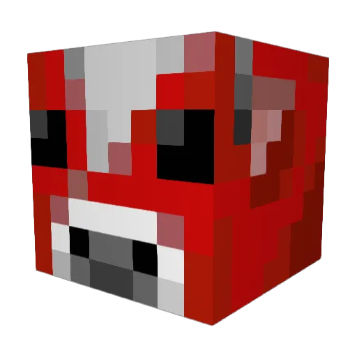 huzzjake Minecraft avatar head, 3D render