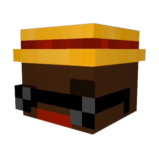 hvdy Minecraft avatar head, 3D render