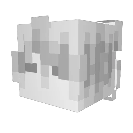 hveq Minecraft avatar head, 3D render