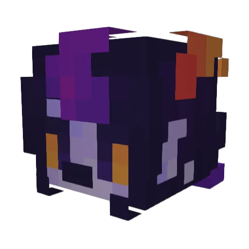 hvfqq Minecraft avatar head, 3D render