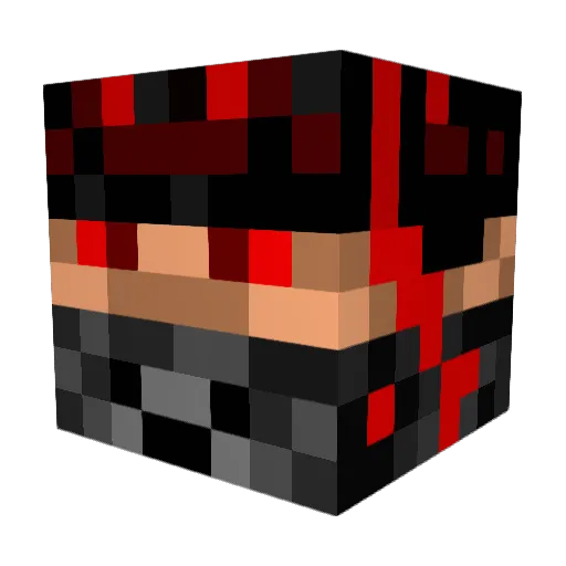 hvg0d Minecraft avatar head, 3D render