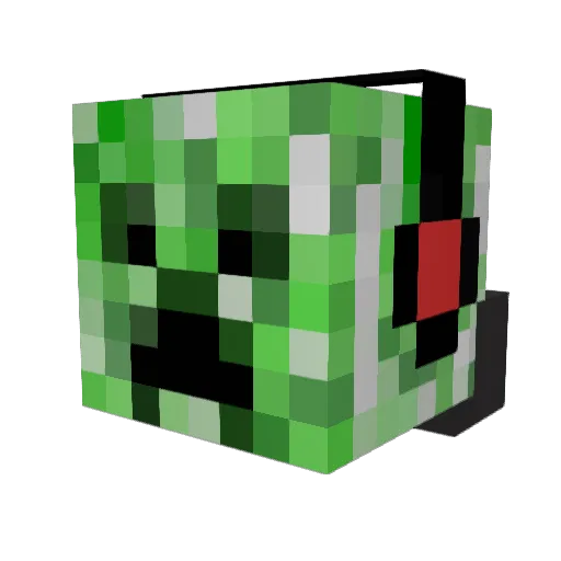 hwakkun Minecraft avatar head, 3D render