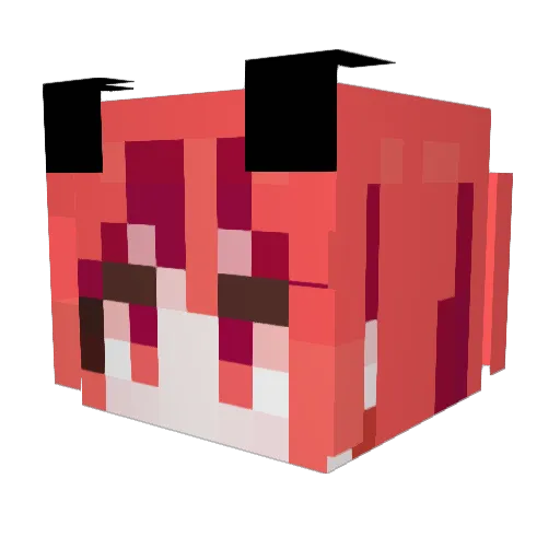 hwan525 Minecraft avatar head, 3D render
