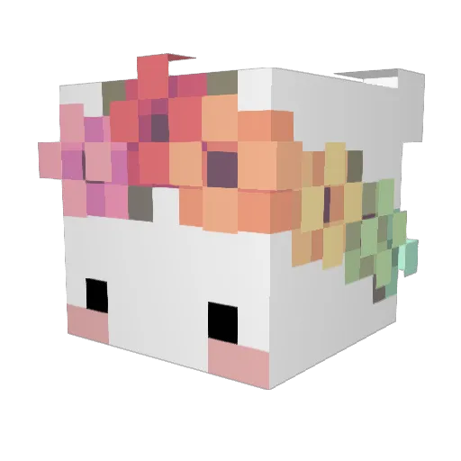 hwanta1 Minecraft avatar head, 3D render