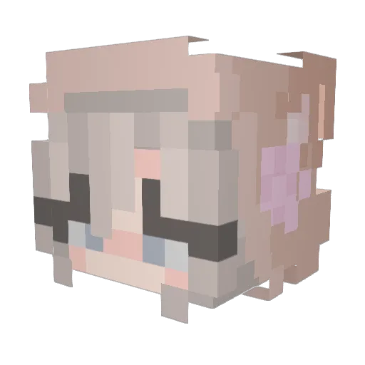 hwastar Minecraft avatar head, 3D render