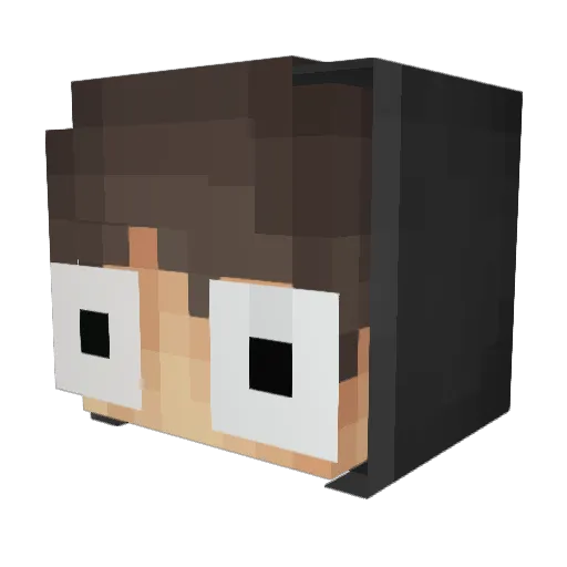 hwcx14 Minecraft avatar head, 3D render