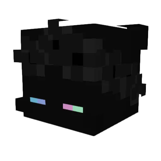 hwicy Minecraft avatar head, 3D render