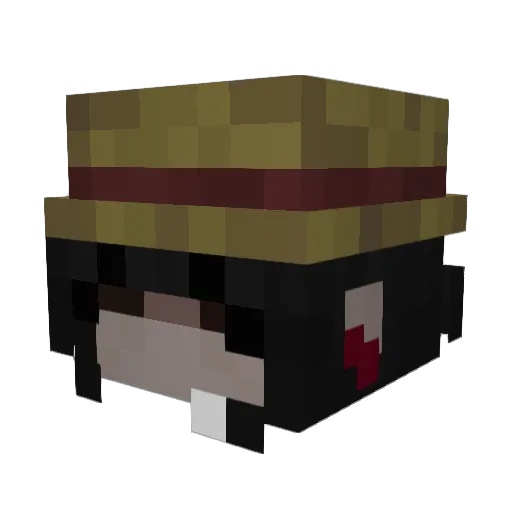 hwrds Minecraft avatar head, 3D render