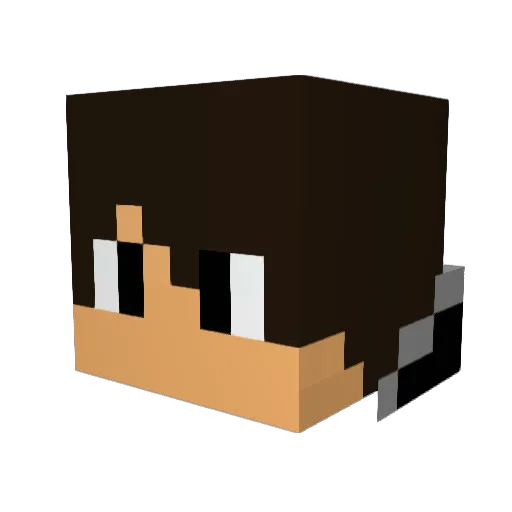 hwsong Minecraft avatar head, 3D render