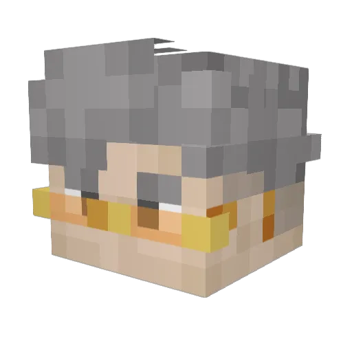 hwtmh Minecraft avatar head, 3D render