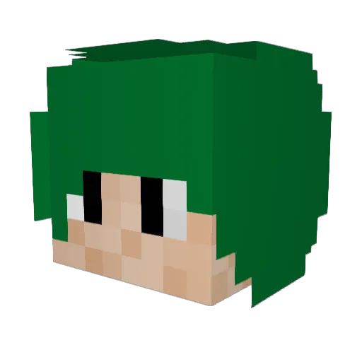 hwy1009 Minecraft avatar head, 3D render