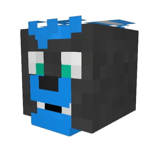 hxchris Minecraft avatar head, 3D render