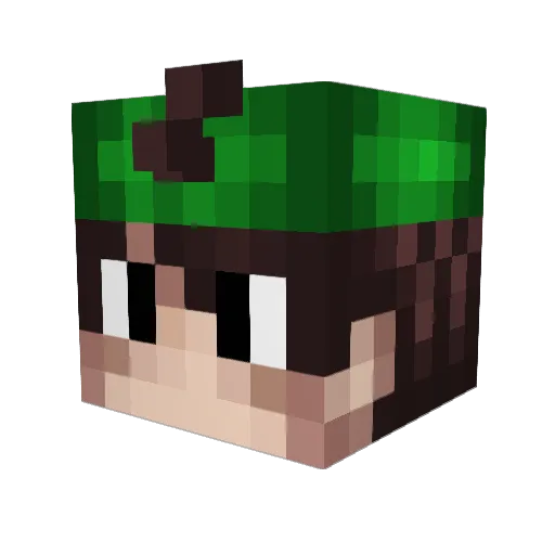hxdd Minecraft avatar head, 3D render