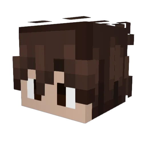 hxdini Minecraft avatar head, 3D render
