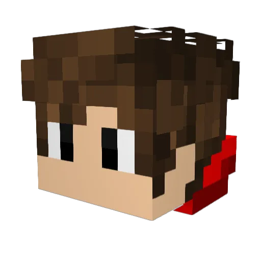 hxgoxo Minecraft avatar head, 3D render