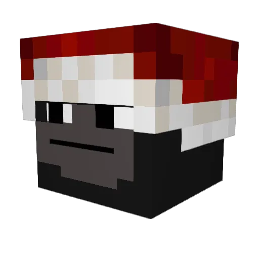 hxliqm Minecraft avatar head, 3D render