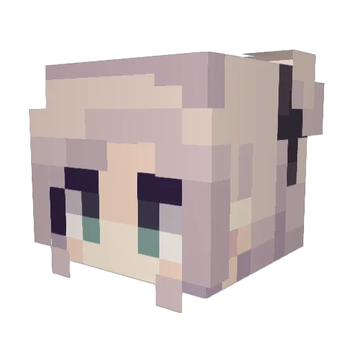 hxllodelphii Minecraft avatar head, 3D render