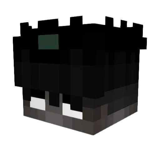 hxnray Minecraft avatar head, 3D render