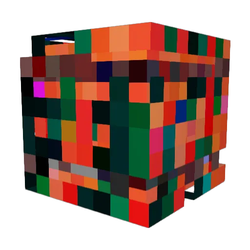 hxnted Minecraft avatar head, 3D render