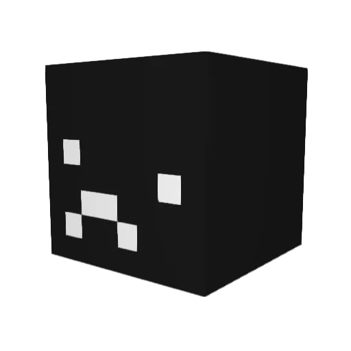 hxpm Minecraft avatar head, 3D render