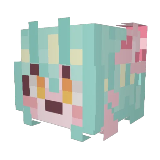 hxruu66 Minecraft avatar head, 3D render
