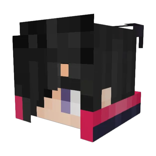 hxryxj Minecraft avatar head, 3D render
