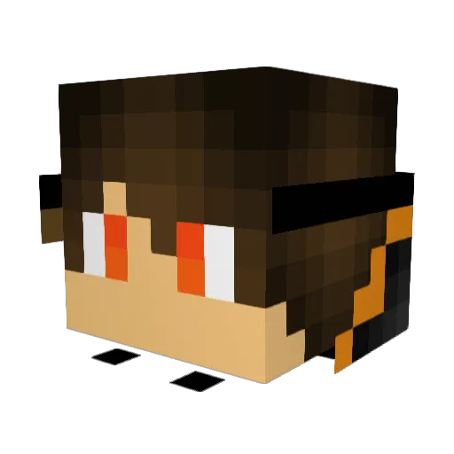 hxsnna Minecraft avatar head, 3D render