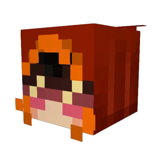 hxtel Minecraft avatar head, 3D render