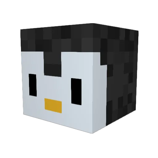 hxzen Minecraft avatar head, 3D render