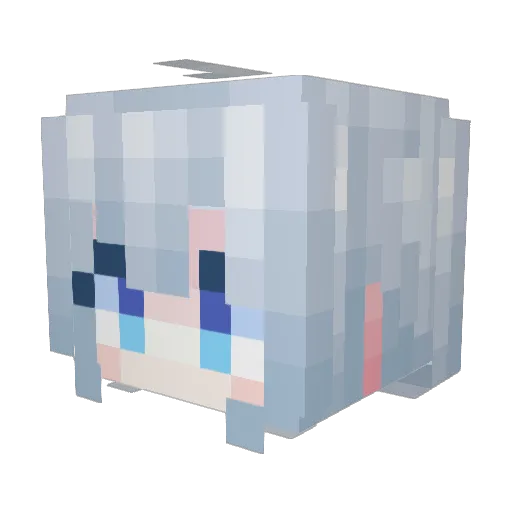 hy2012 Minecraft avatar head, 3D render