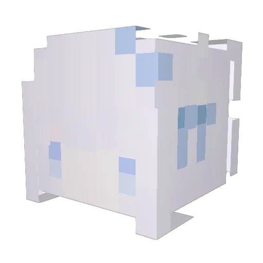hyacyne Minecraft avatar head, 3D render