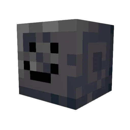 hyalobasalt Minecraft avatar head, 3D render