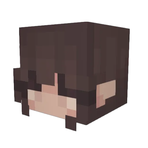 hyan_sour Minecraft avatar head, 3D render
