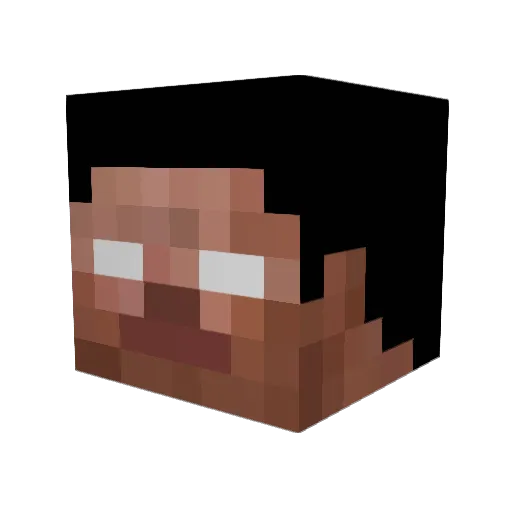 hybaigor Minecraft avatar head, 3D render